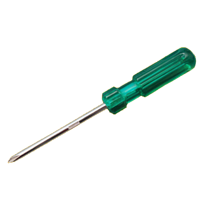 Screwdriver Spring Steel Chrome Plated with Cellulose Acetate Handle(Flat Type)